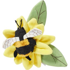 Frisco Spring Sunflower Plush Squeaky Dog Toy, Medium