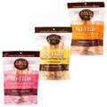 Variety Pack - Earth Animal No-Hide Cage-Free Chicken Medium Natural Rawhide Alternative Dog Chews, Salmon & Peanut Butter Flavors