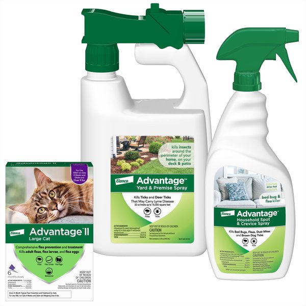 Flea & Tick Advantage II Flea Spot Treatment for Cats, over 9 lbs, 6