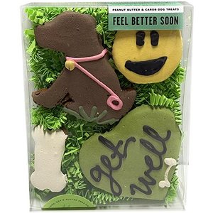 Bubba Rose Biscuit Co. Natural Peanut Butter Flavored Feel Better Soon Crunchy Dog Treats, 4 count