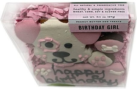 Bubba Rose Biscuit Co. Holiday Brownie Bites Box Peanut Butter Dog Treats, 6 count