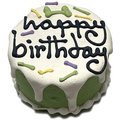 Bubba Rose Biscuit Co. Natural Peanut Butter Flavored Unisex Dog Birthday Baby Cake Crunchy Dog Treats, 1 count
