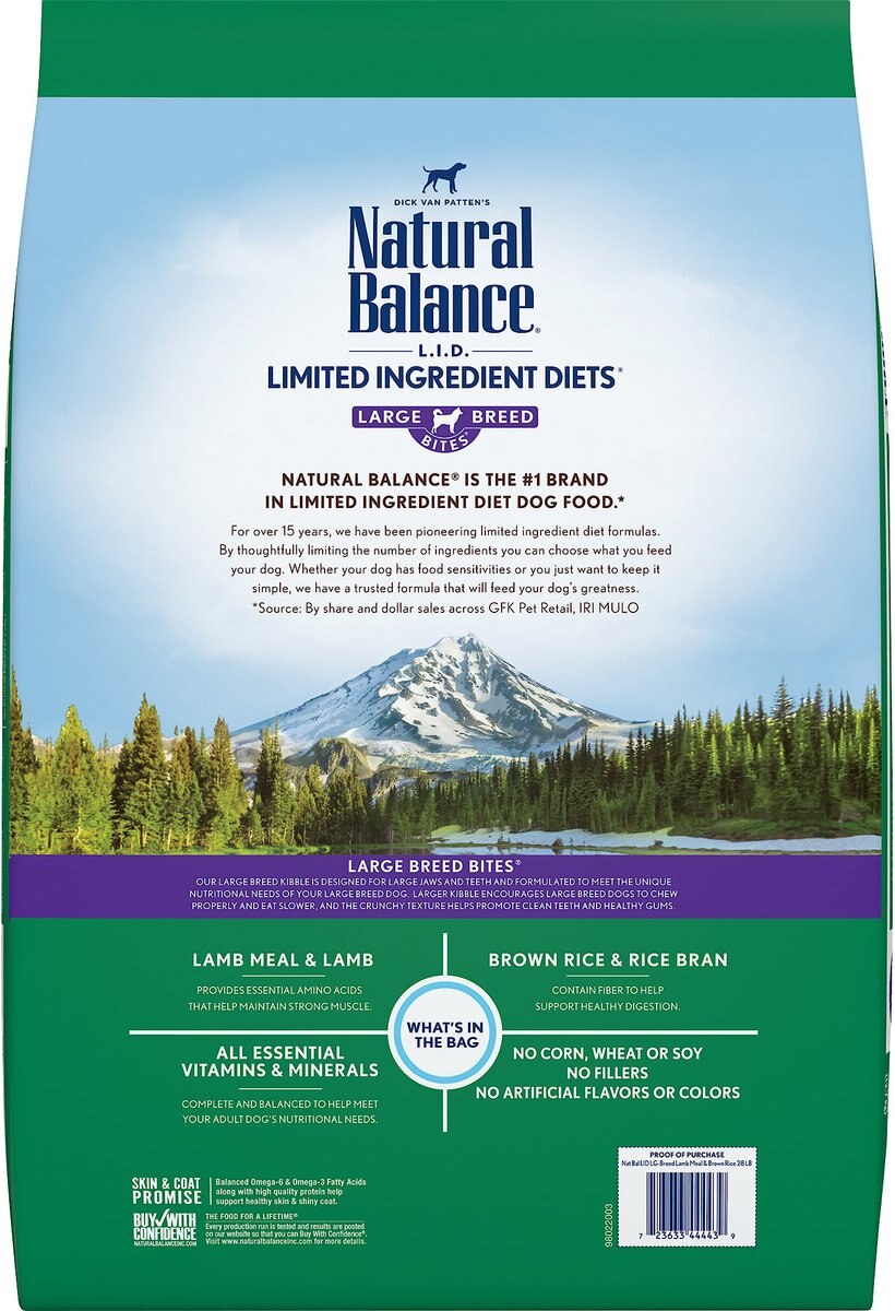 Natural Balance L.I.D. Limited Ingredient Diets High-Protein Pollock Formula Grain-Free Dry Dog Food