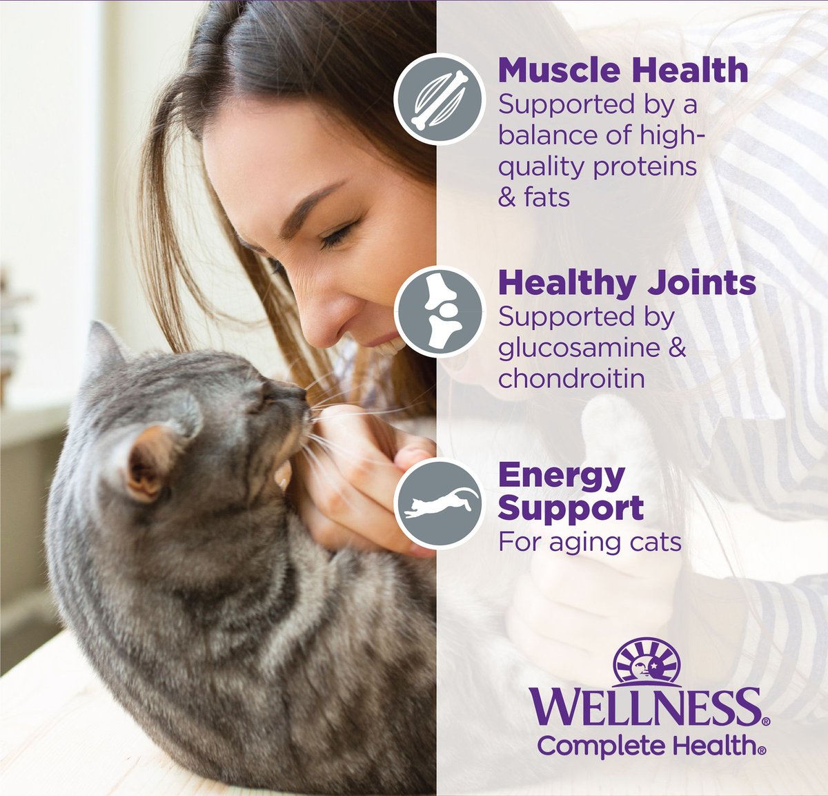 WELLNESS Complete Health Age Advantage GrainFree Variety Pack Wet Cat Food, 3oz can, case of