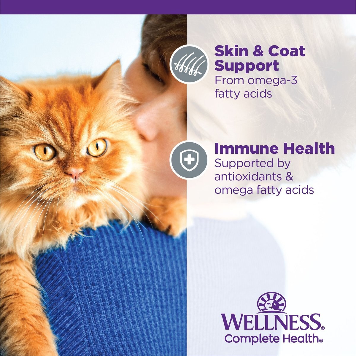 WELLNESS Complete Health Age Advantage GrainFree Variety Pack Wet Cat Food, 3oz can, case of