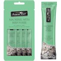 Fussie Cat Mackerel & Beef Puree Lickable Cat Treats, 2-oz pouch
