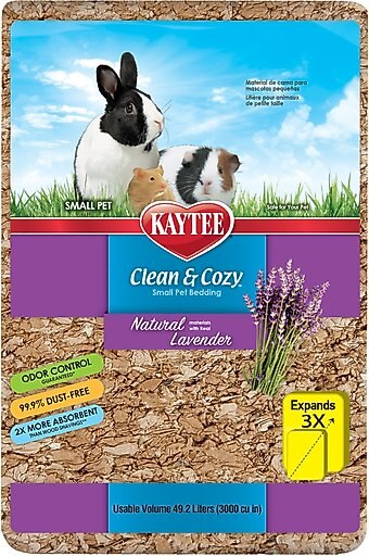 Kaytee Clean & Cozy Lavender Natural Small Pet Bedding, 49.2-litters