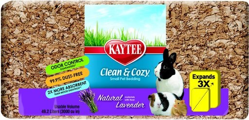 Kaytee Clean & Cozy Lavender Natural Small Pet Bedding, 49.2-litters