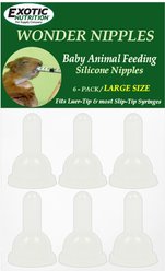 Exotic Nutrition Wonder Nipples Small-Pet Feeder, 6-pack, Large
