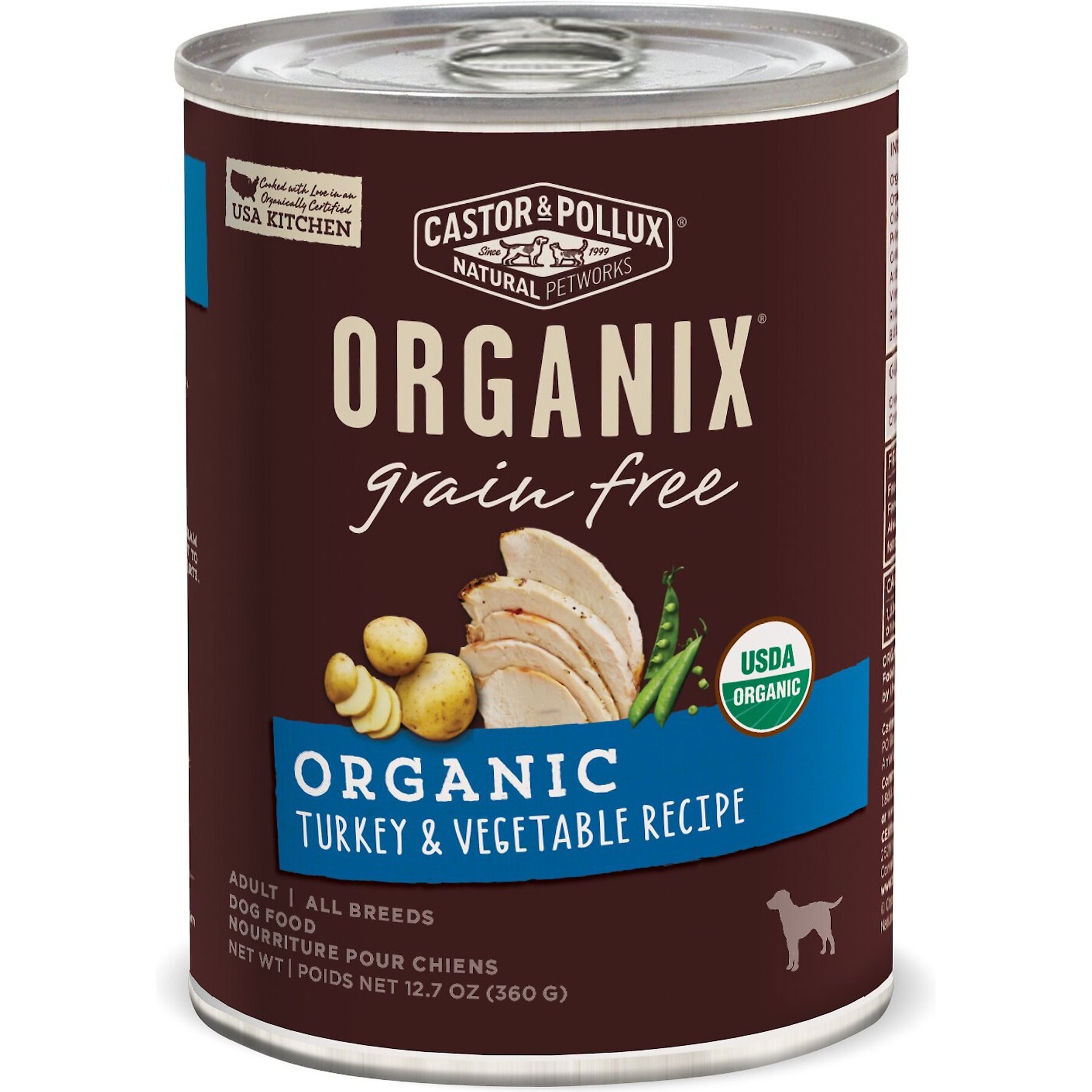 CASTOR POLLUX Organix Grain Free Organic Turkey Vegetable