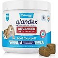 Vetnique Labs Glandex Advanced Vet Strength Anal Gland Fiber, Probiotic, Pumpkin & Digestive Boot the Scoot Dog Supplement, 60 count