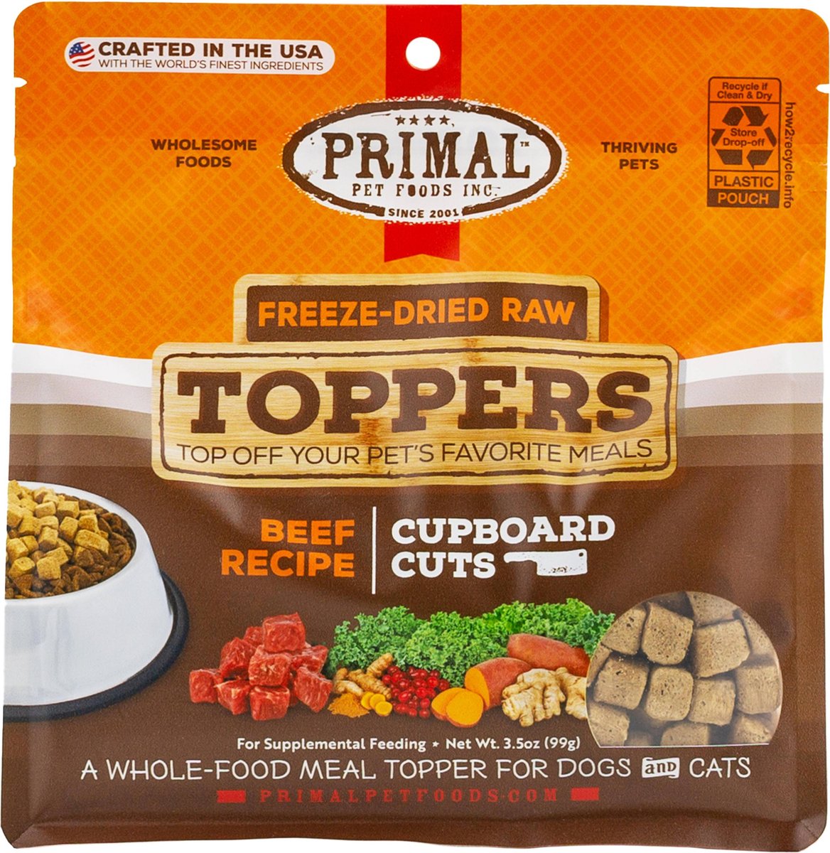 PRIMAL Cupboard Cuts Beef Grain Free Freeze Dried Raw Dog Food