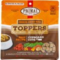 Primal Cupboard Cuts Beef Grain-Free Freeze-Dried Raw Dog Food Topper, 3.5-oz bag