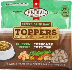 Primal Cupboard Cuts Chicken Grain-Free Freeze-Dried Raw Dog Food Topper, 18-oz bag