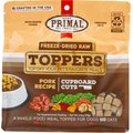 Primal Cupboard Cuts Pork Grain-Free Freeze-Dried Raw Dog Food Topper, 3.5-oz bag