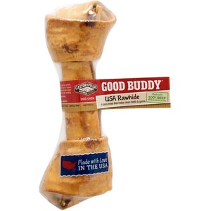 Castor & Pollux Good Buddy USA Rawhide Dog Bone Treat, Medium