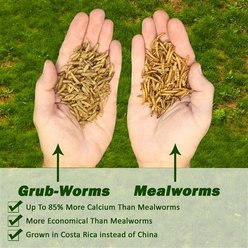 Exotic Nutrition Grub-Worms Dried Black Soldier Fly Larvae Bird Food, 2.5-lb bag slide 2 of 9
