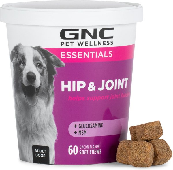 Discontinued - GNC PETS ESSENTIALS Hip & Joint Soft Chews Dog ...