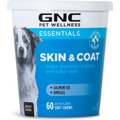 GNC Pets ESSENTIALS Skin & Coat Soft Chews Dog Supplement, 60 count