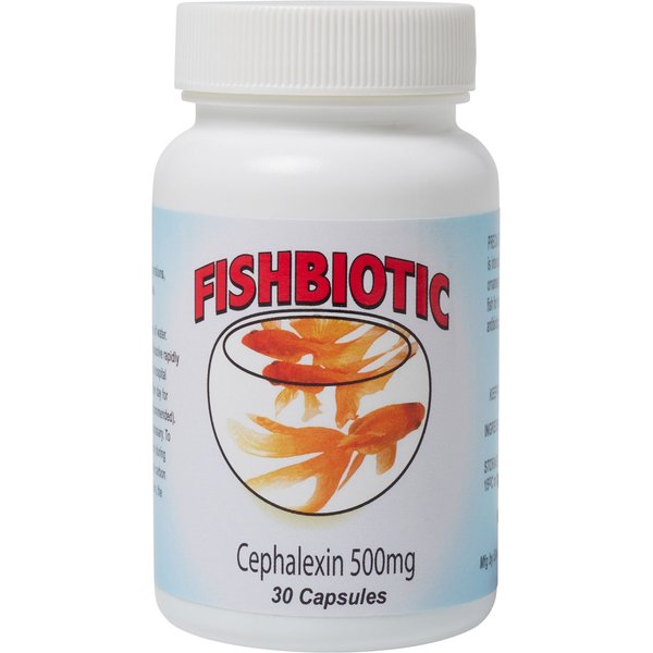 FISHBIOTIC Cephalexin 500-mg Fish Antbiotic Capsules, 30 count - Chewy.com