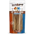 Jack & Pup Bully Stick Dog Treats, 12-in, 1-lb bag