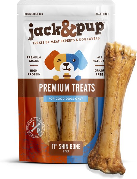 Jack & Pup Beef Shin Bone 11-in Dog Treat, 3 count slide 1 of 6