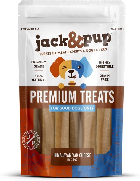 Jack & Pup Himalayan Yak Cheese Dog Treats, 16-oz bag slide 1 of 3