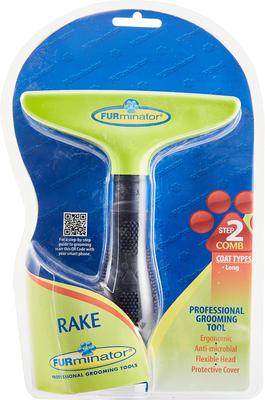 Show full view: FURminator Dog Grooming Rake slide 2 of 5