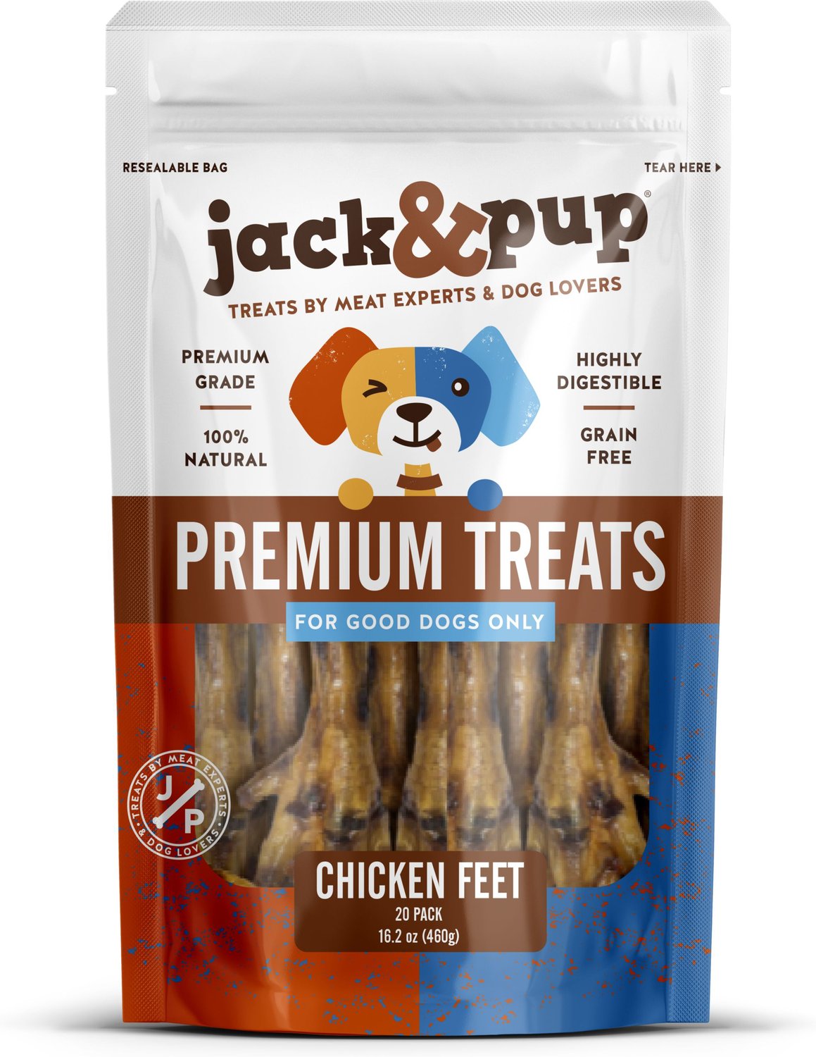 jack and pup chicken feet