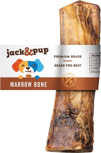 Jack & Pup Roasted Beef Marrow 6-in Bone Dog Treats, 1 count slide 1 of 5