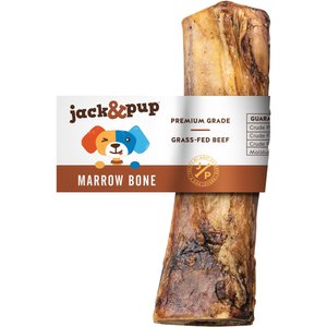 Jack & Pup Roasted Beef Marrow 6-in Bone Dog Treats, 1 count