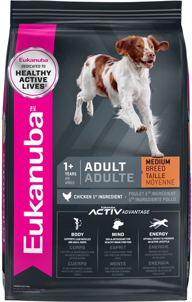 Eukanuba Adult Medium Breed Dry Dog Food, 30-lb bag slide 1 of 9