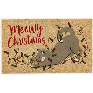 Design Imports Meowy Christmas Doormat