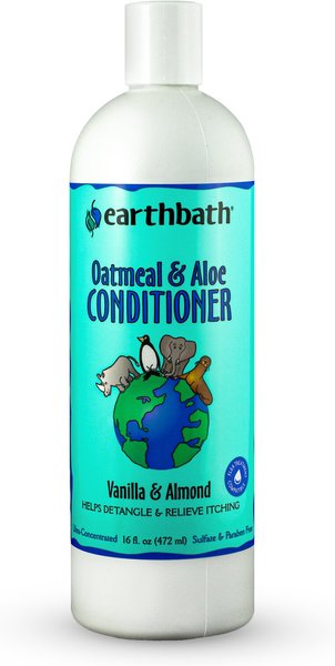 EARTHBATH Oatmeal Aloe Dog Cat Conditioner 16 oz bottle