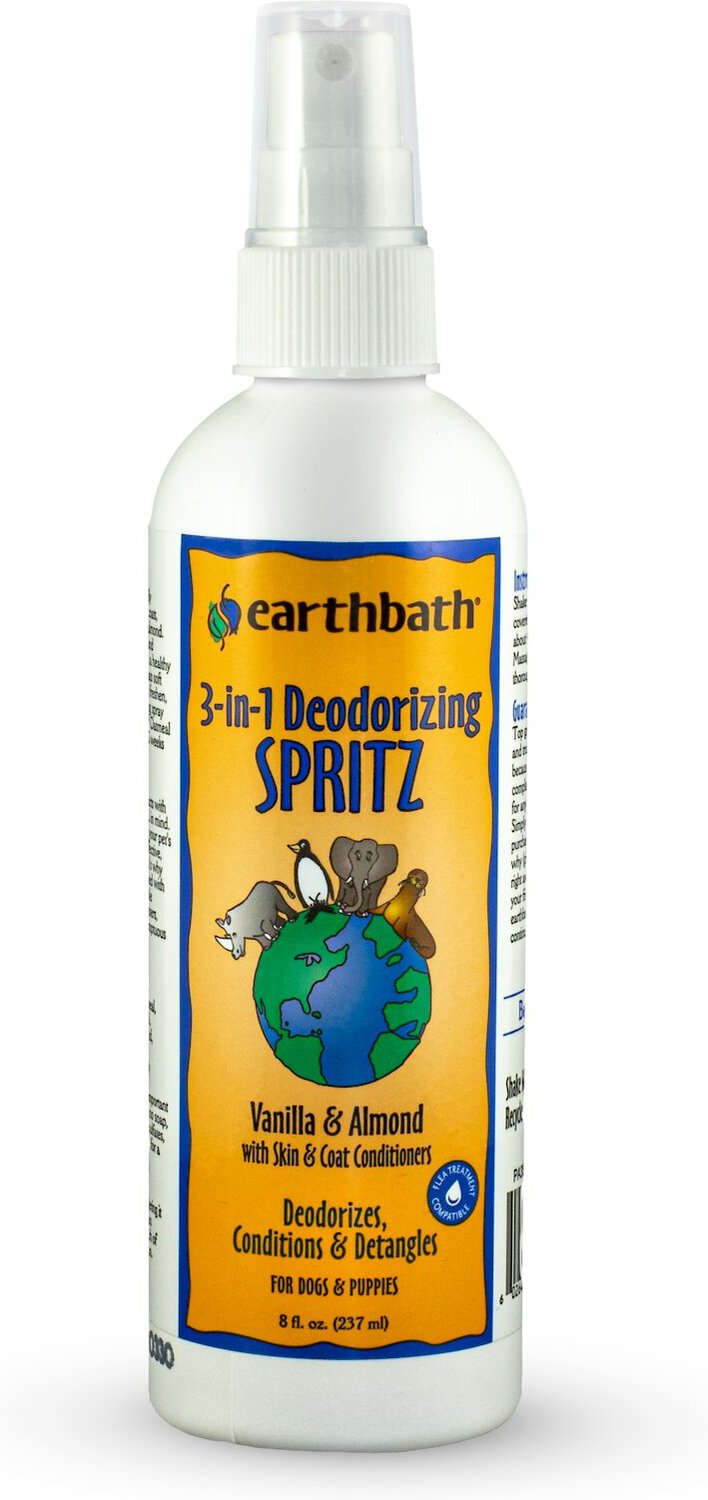 earthbath vanilla almond deodorizing dog spritz