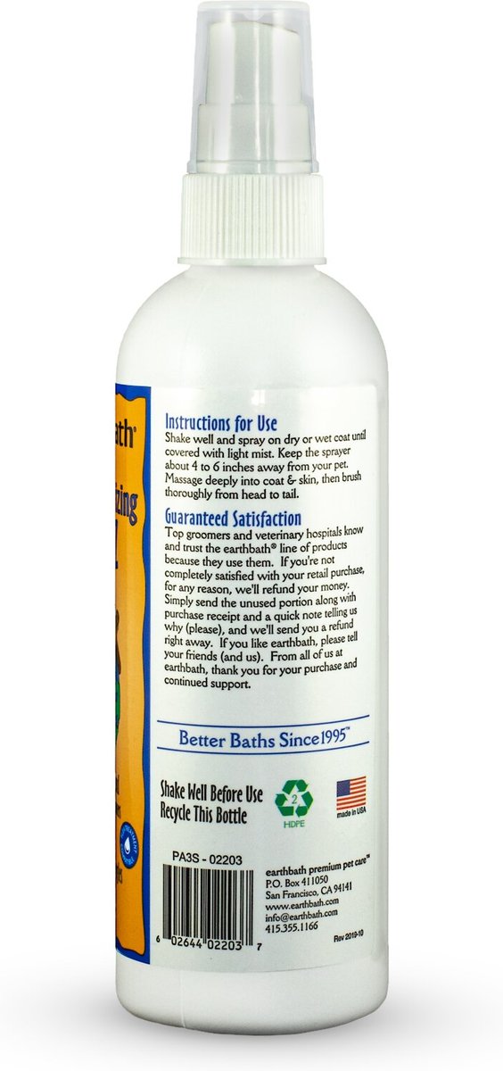 Earthbath dog outlet spray