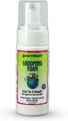 Earthbath Waterless Green Tea Grooming Foam for Cats, 4-oz bottle
