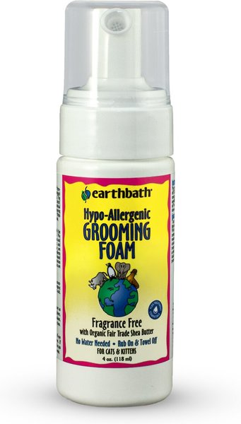 Earthbath Hypo-Allergenic Grooming Foam for Cats, 4-oz bottle slide 1 of 5