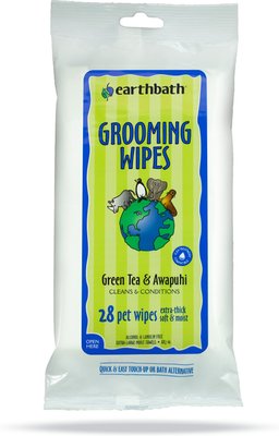 Earthbath Green Tea & Awapuhi Travel Grooming Wipes for Dogs & Cats, slide 1 of 1