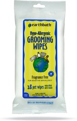 Earthbath Hypo-Allergenic Travel Grooming Wipes for Dogs & Cats, 28 count