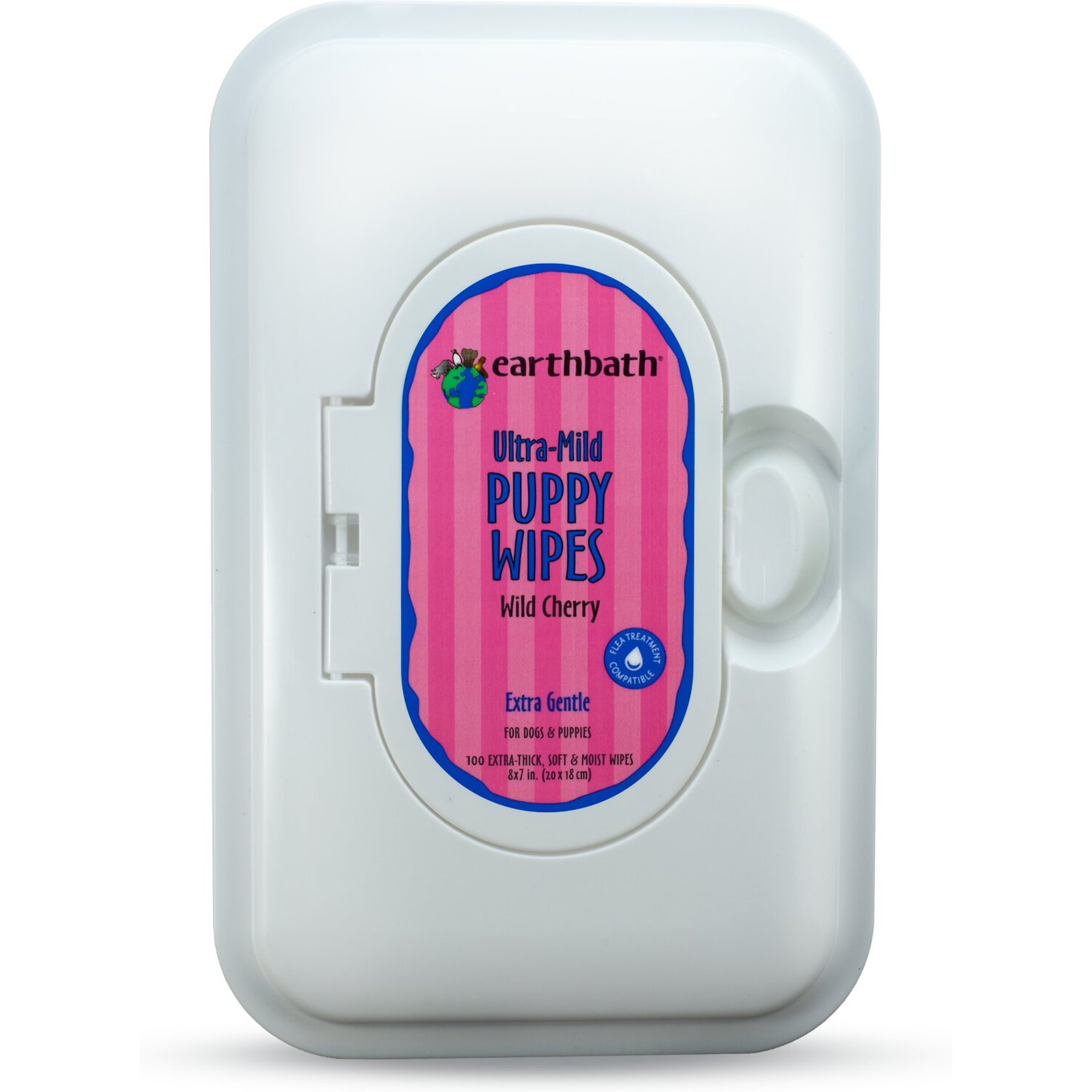 Discontinued EARTHBATH UltraMild Wild Cherry Grooming Wipes for