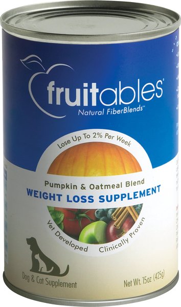 Discontinued FRUITABLES Pumpkin SuperBlend Weight Loss Dog Cat Supplement 15 oz case of 12 Chewy