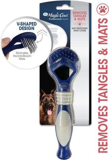Four Paws Magic Coat Professional Series Instant Mat & Tangle Remover Rake & Comb