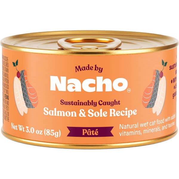 Made by Nacho Sustainably Caught Salmon & Sole Recipe Grain-Free Pate Wet Cat Food