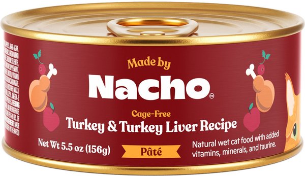 Made by Nacho Turkey & Turkey Liver Recipe Grain-Free Pate Wet Cat Food
