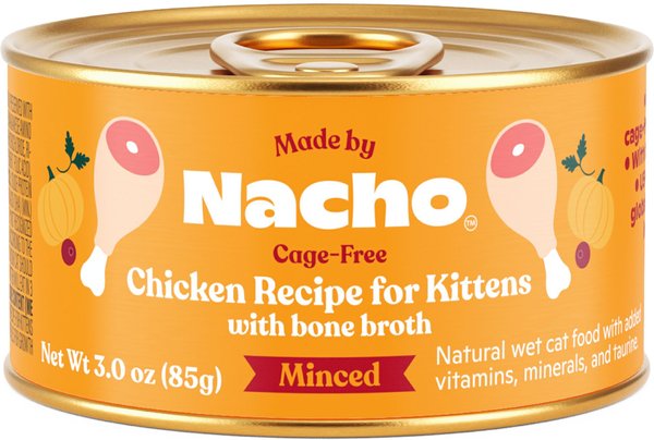 Made by Nacho Chicken Recipe Minced Wet Kitten Food, 3-oz can, case of 24 slide 1 of 7