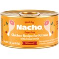 Made by Nacho Chicken Recipe Minced Wet Kitten Food, 3-oz can, case of 24