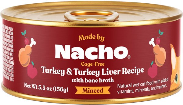 MADE BY NACHO Cage Free Turkey Turkey Liver Recipe Minced Wet