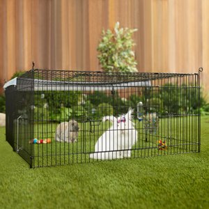 LURIVA DIY Guinea Pig Cage with Mat, Small Animal Playpen, Pet Playpen,  Rabbit Cage, Small Animal Cage, Puppy Dog Playpen, Indoor Outdoor Yard