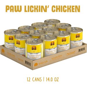 Weruva Paw Lickin' Chicken in Gravy Grain-Free Canned Dog Food, 14-oz, case of 12